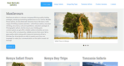 Desktop Screenshot of maxfavourssafaris.com