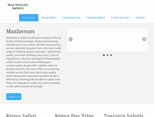 Tablet Screenshot of maxfavourssafaris.com
